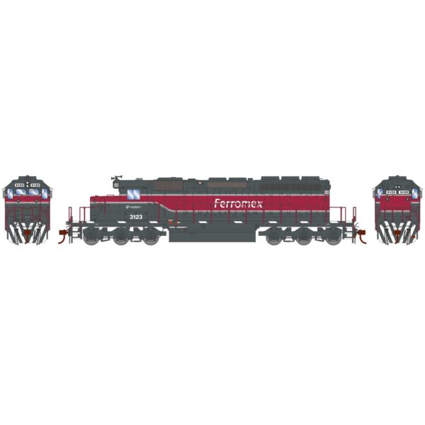 Athearn HO SD40-2 Ferromex "Red & Gray" w/ DCC & Sound