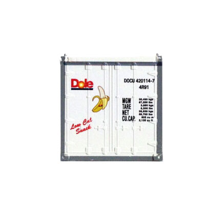 Bobby Banana on Skateboard ConCor HO Scale 40' Reefer Container Dole 2-Pack