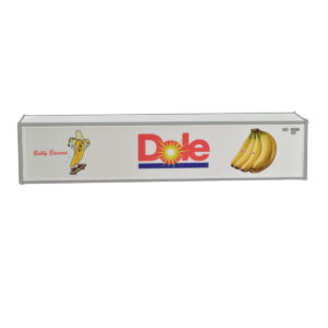 Con-Cor HO 40' Reefer Container Dole "Bobby Banana w/ Skateboard" 2 Pack