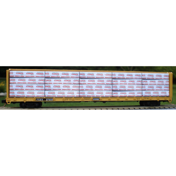 Columbus Trainmaster HO Scale Centerbeam Lumber Load Canoe Lumber