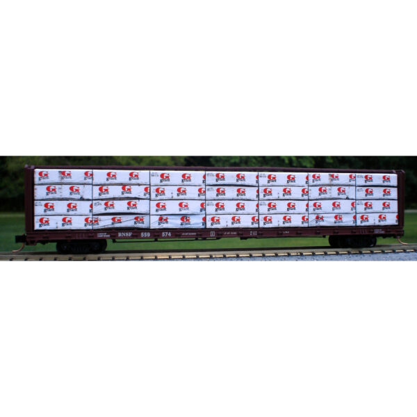 Columbus Trainmaster HO Scale Centerbeam Lumber Load Grant Forest Products