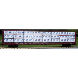 Columbus Trainmaster HO Centerbeam Lumber Load Louisiana Pacific Building Products