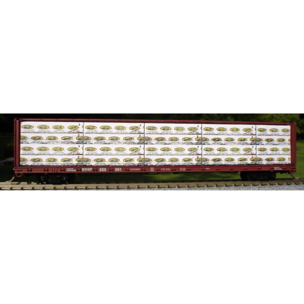 Columbus Trainmaster HO Scale Centerbeam Lumber Load Long Lake Forest Products