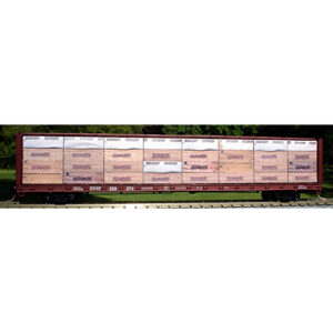 Columbus Trainmaster HO Centerbeam Lumber Load Roseburg Forest Products