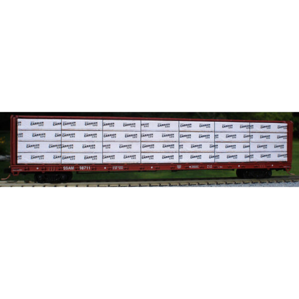 Columbus Trainmaster HO Scale Centerbeam Lumber Load Western Carrier