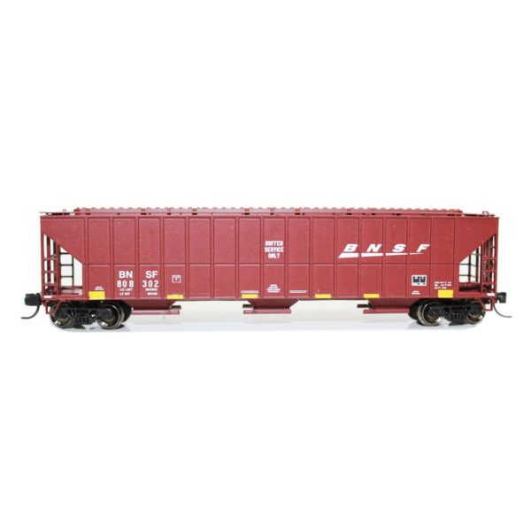 Fox Valley Models N FMC 4700 3-Bay Covered Hopper BNSF "Wedge, Buffer Car"