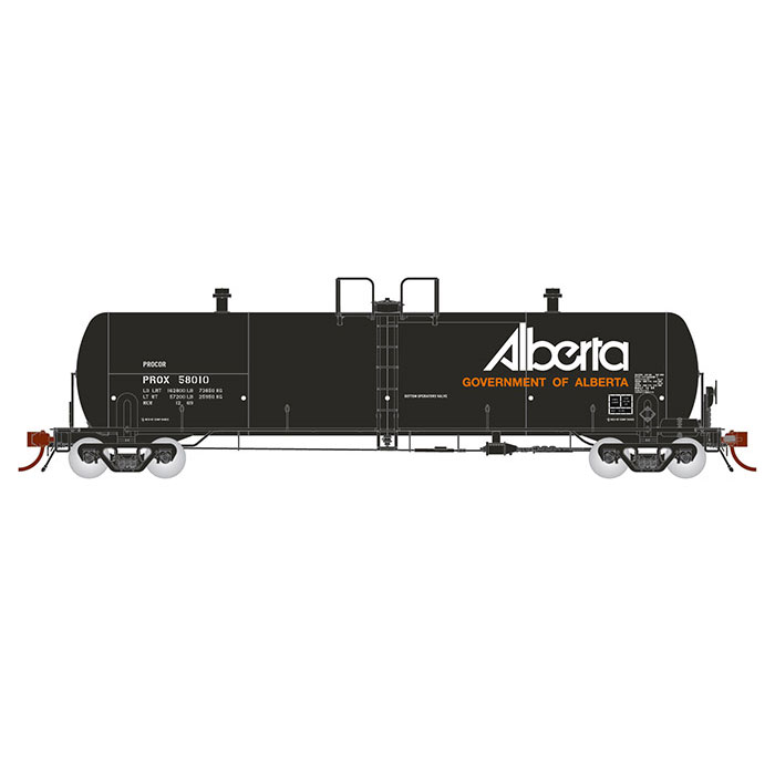 Rapido HO Procor 20,000 Gallon Tank Car Alberta PROX "Late"