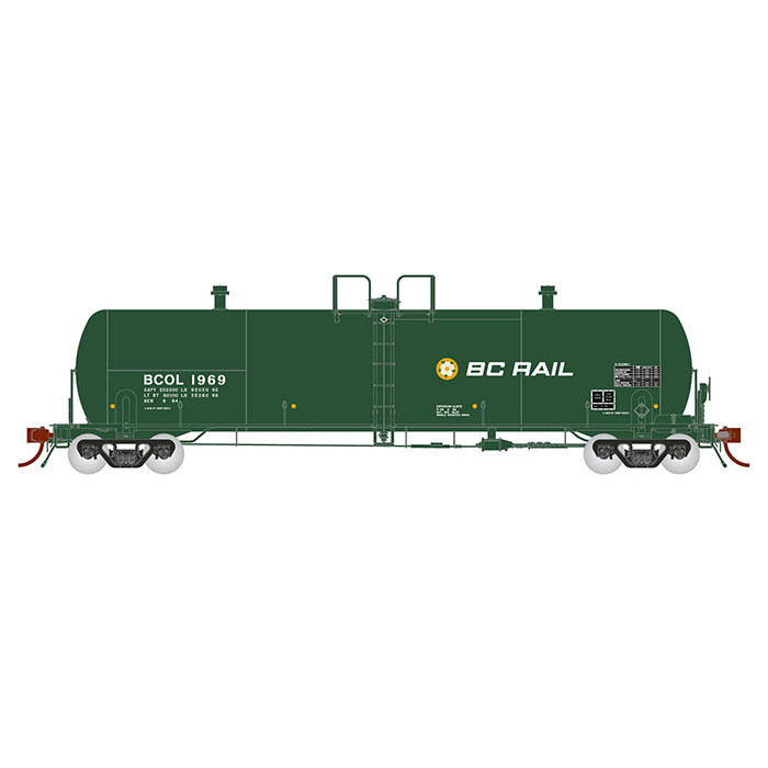Rapido HO Procor 20,000 Gallon Tank Car British Columbia Railway "Late"