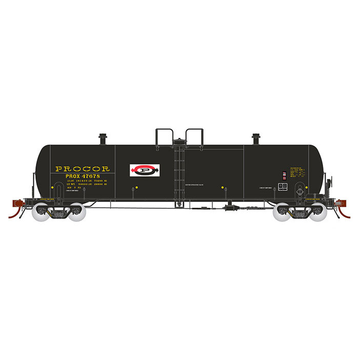 Rapido HO Procor 20,000 Gallon Tank Car PROX "As Delivered, Split P Logo"