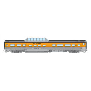 Spring Creek Exclusive HO Rapido Trains Budd Mid-Train Dome Coach Ski Train Denver & Rio Grande "California, Late"