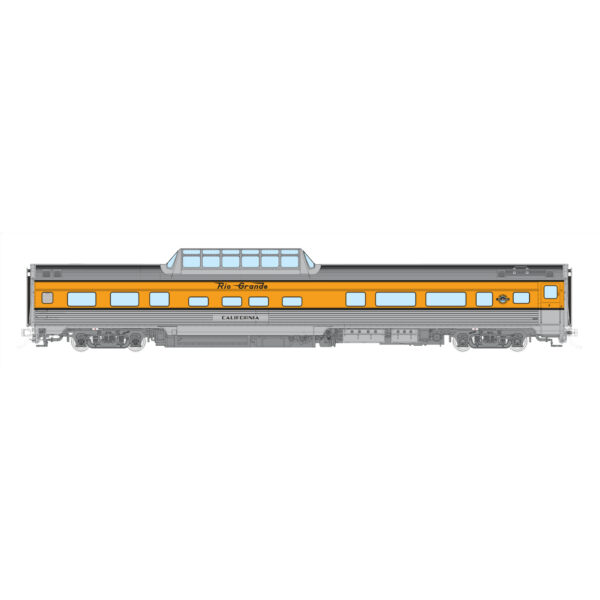 Spring Creek Exclusive HO Rapido Trains Budd Mid-Train Dome Coach Ski Train Denver & Rio Grande "California, Late"