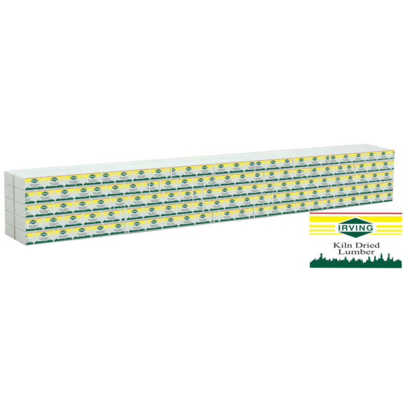 Walthers SceneMaster HO Scale Centerbeam Wrapped Lumber Load Irving