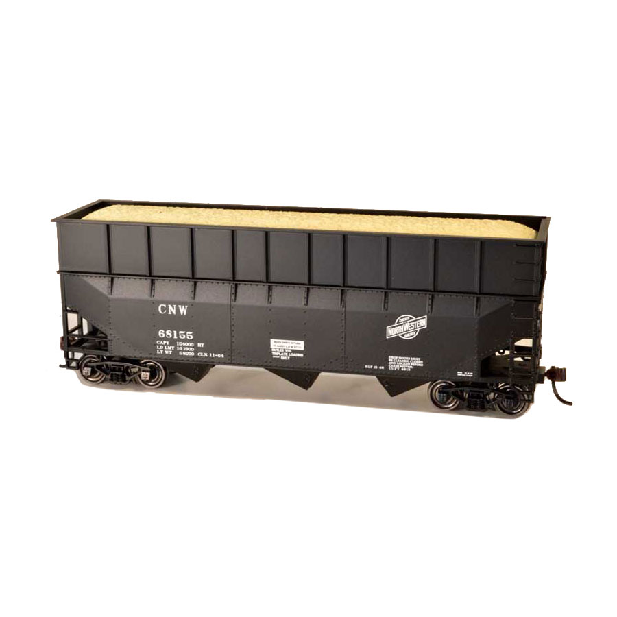 Bowser HO 70 Ton Wood Chip Hopper Chicago & Northwestern Spring Creek
