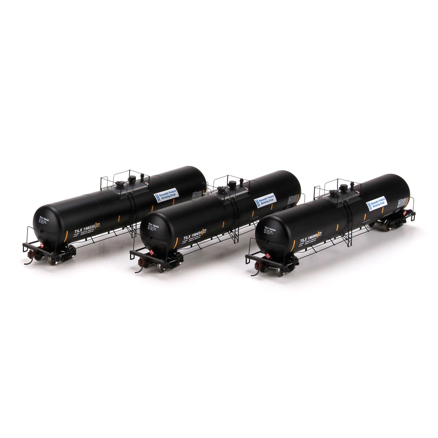 Athearn HO 30,000 Gallon Tank Car Renewable Products Marketing "TILX" 3 Pack