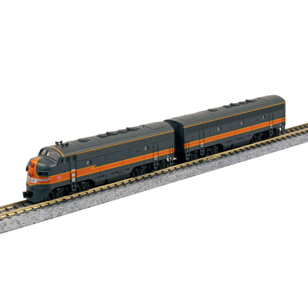 Kato A Model Train Products N EMD FP7A Milwaukee Road #95C Powered Locomotive Kato A Model Train Products N EMD FP7A Milwaukee Road #95C Powered Locomotive