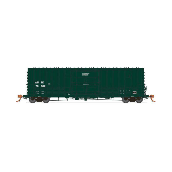 Rapido HO 50' PC&F B-100 Plug Door Box Car Amtrak "Green"