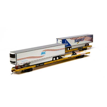 Athrean Genesis HO 89' Flat Car Trailer Train 