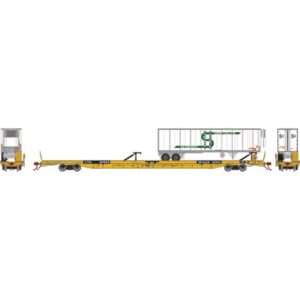 Athrean Genesis HO 89' Flat Car Trailer Train "XTTX Reporting Mark" #151599 w/ Intermodal Systems Reefer Trailer