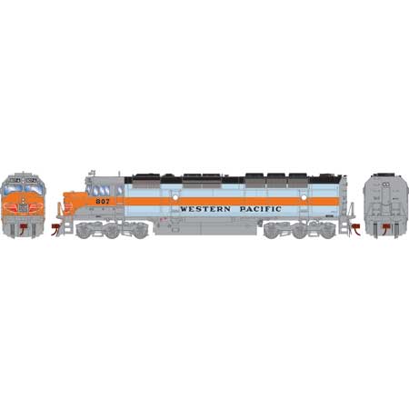 Athearn Genesis HO FP45 Western Pacific w/ DCC & Sound
