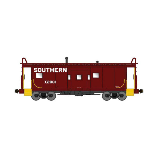 Bluford Shops N International Car Company Bay Window Caboose Southern "Boxcar Red"