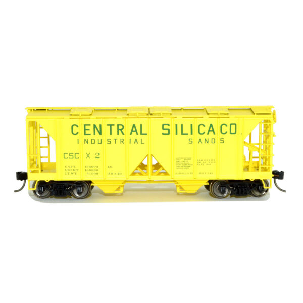 Bowser HO 70 Ton Covered Hopper Central Silica Company