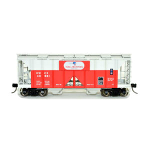 Bowser HO 70 Ton Covered Hopper Haliburton "Open Sides"