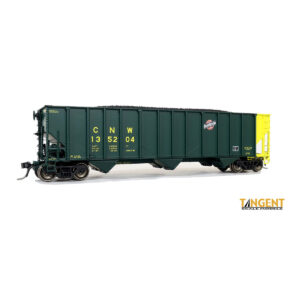 Tangent HO PS 4000 Open Hopper Car Chicago Northwestern "Phase 2, Green 8-1985"