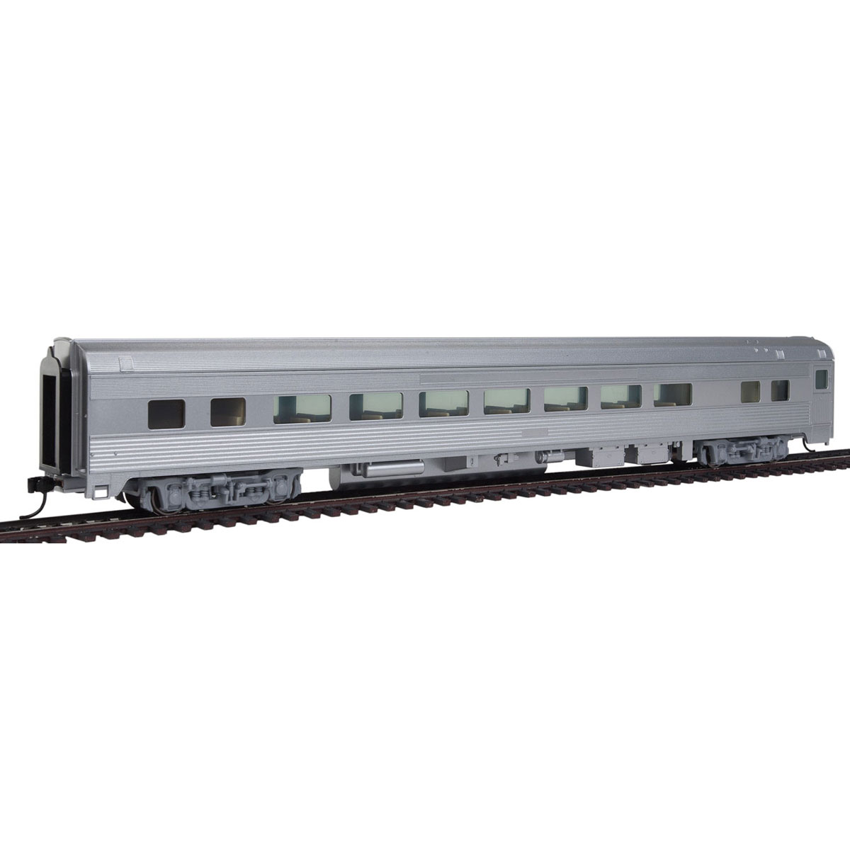 Walthers Mainline HO 85' Budd Large Window Coach Unlettered "Silver"