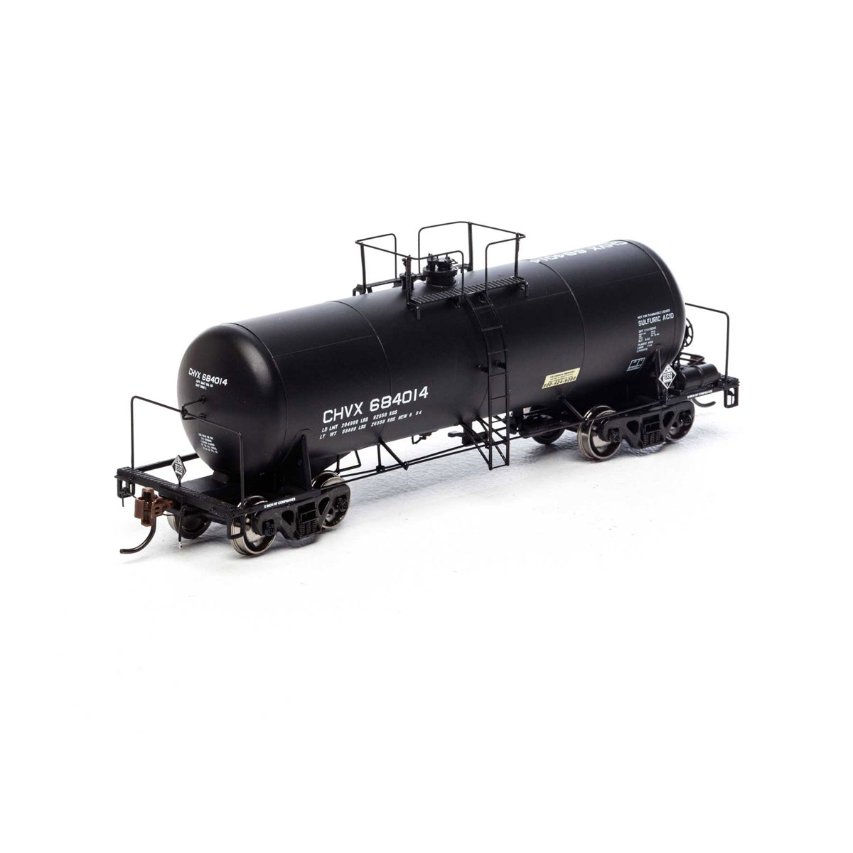 Athearn Genesis HO 13,600 Gallon Acid Tank Car Chevron CHVX - Spring