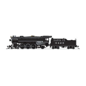 Broadway Limited N Paragon4 4-6-2 Heavy Pacific Santa Fe "Temple TX Museum" w/ DCC & Sound