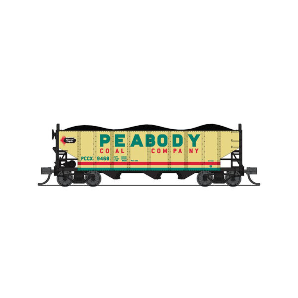 Broadway Limited N 3 Bay Hopper Peabody Coal 2 Pack