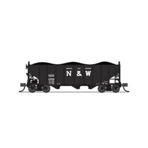 Broadway Limited N H2a 3 Bay Hopper Norfolk & Western "24 Inch Lettering" 2 Pack