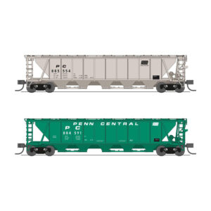 Broadway Limited N H32 Covered Hopper Penn Central "Gray Car & Green Car"