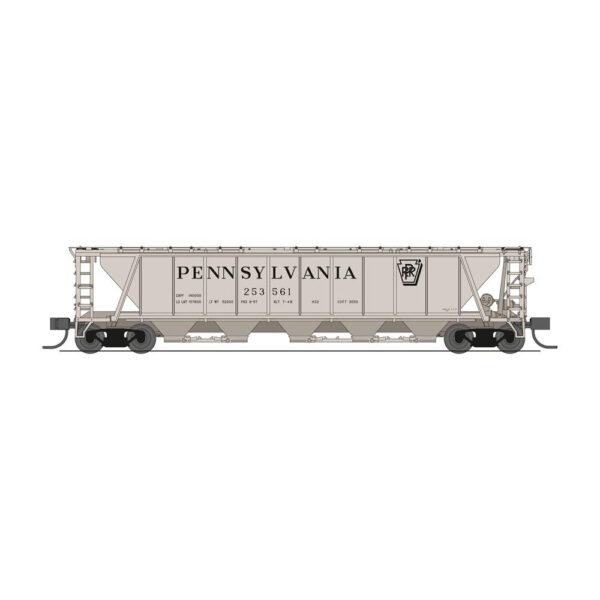 Broadway Limited N H32 Covered Hopper Pennsylvania "Gray w/ Shadow Keystone"