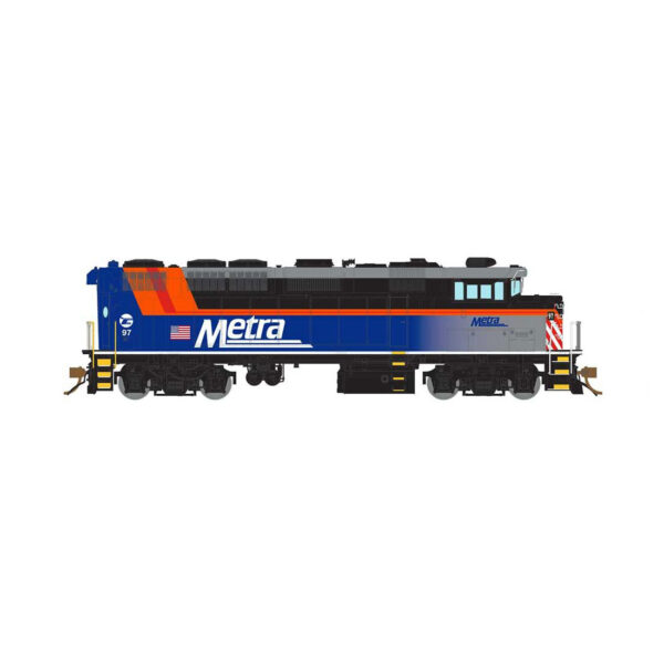 Rapido HO F59PH Metra "Blue Vignette" w/ DCC & Sound