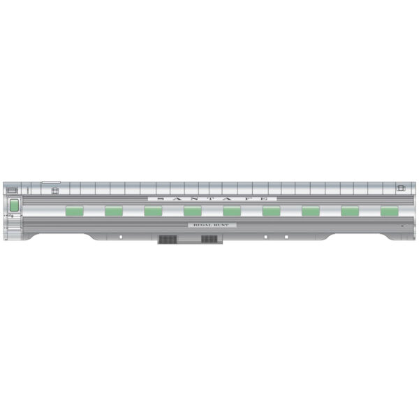 Walthers Proto HO 85' Pullman Standard Regal Series 4-4-2 Sleeper Santa Fe "Regal Lark" w/ Lights - Image 2