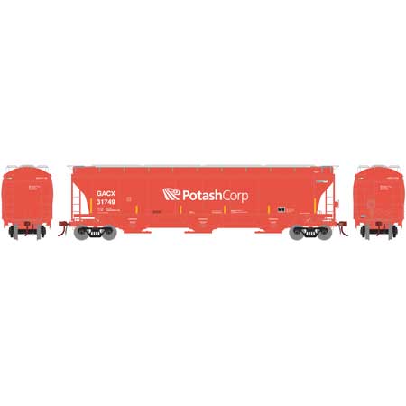 Athearn Genesis HO Trinity 3 Bay Hopper Potash Corp