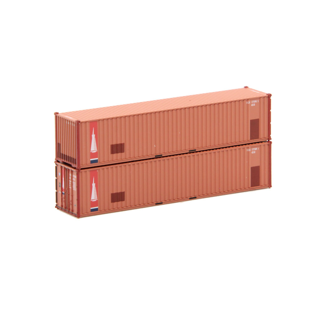 Jacksonville Terminal N 40' Standard Height (8'6") 2-P-36-P-2 Wave Corrugated Panel Side Container Transamerica "ex International Container Solutions"