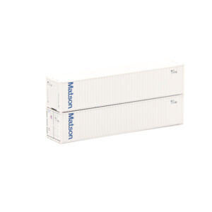 Jacksonville Terminal N 40' Standard Height (8'6") 2-P-44-P-2 Wave Corrugated Panel Side Container Matson