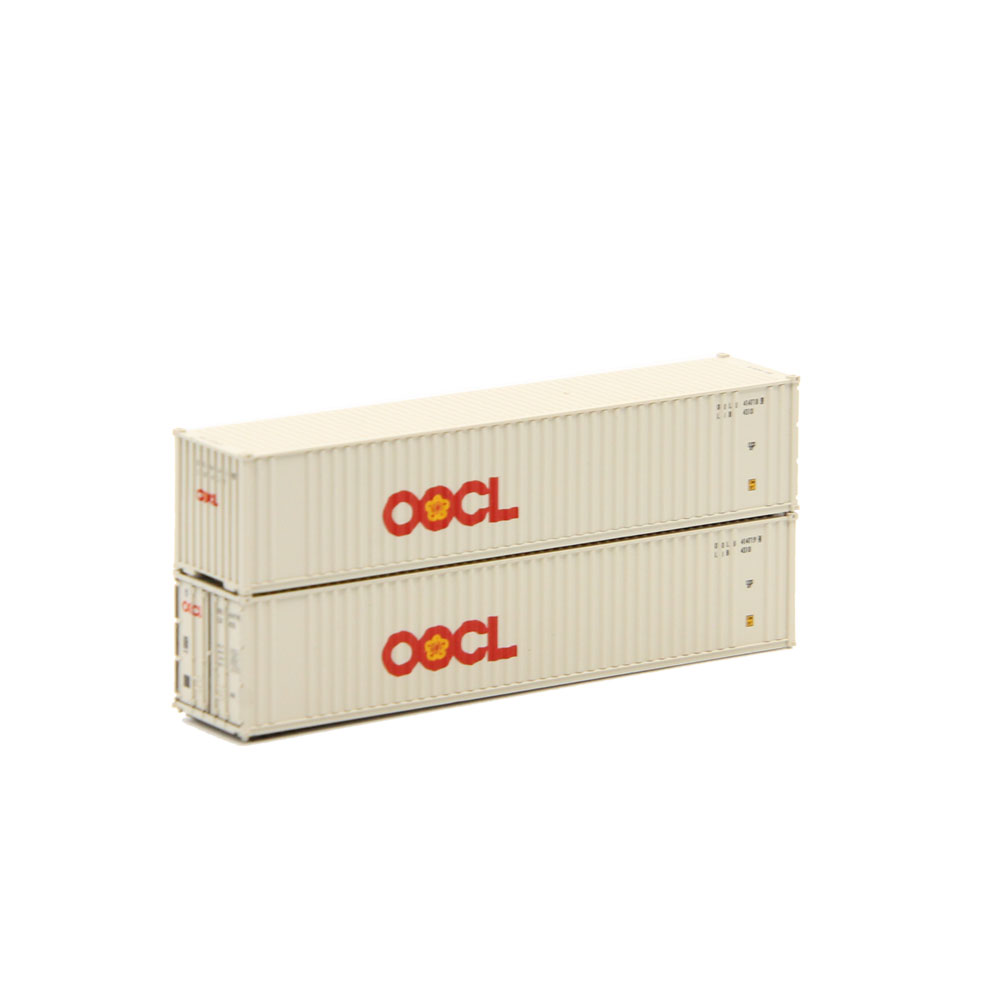 Jacksonville Terminal N 40' Standard Height (8'6") 2-P-44-P-2 Wave Corrugated Panel Side Container OOCL "Large Logo"