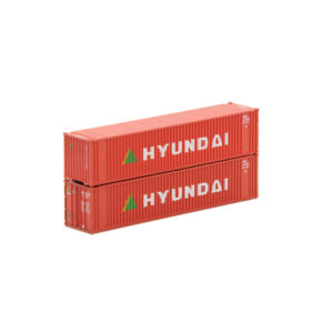 Jacksonville Terminal N 40' Standard Height (8'6") 2-P-44-P-2 Square Corrugated Panel Side Container Hyundai