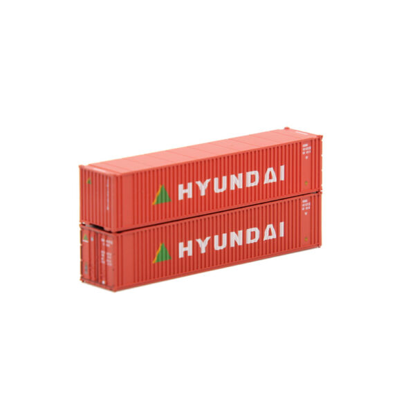 Jacksonville Terminal N 40' Standard Height (8'6") 2-P-44-P-2 Square Corrugated Panel Side Container Hyundai