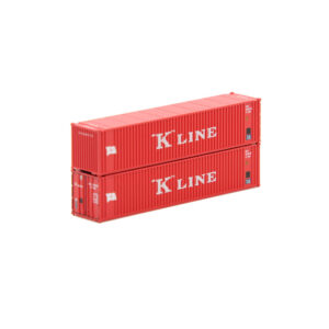Jacksonville Terminal N 40' Standard Height (8'6") 2-P-44-P-2 Square Corrugated Panel Side Container K-Line