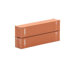 Jacksonville Terminal N 40' Standard Height (8'6") 3-P-42-P-3 Square Corrugated Panel Side Container CAI