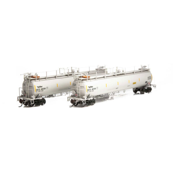 Athearn Genesis HO 23,000 Gallon Tank Train Tank Car "White" Intermediate 2 Pack