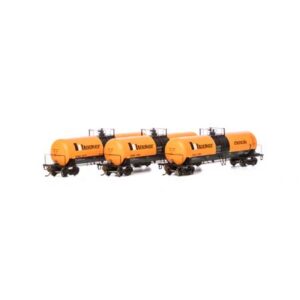 Athearn HO 20,900 Gallon Richmond Tank Car Hooker Chemical "Orange" 3 Pack