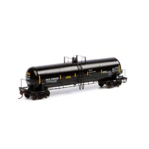 Athearn HO 20,900 Gallon Richmond Tank Car UTLX "Black w/ Conspicuity Stripes"