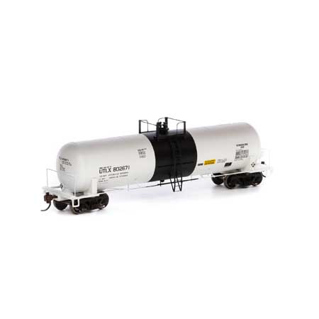 Athearn HO 20,900 Gallon Richmond Tank Car UTLX "White w/ Black Band"