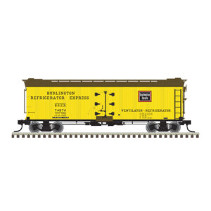 Atlas O Scale 3 Rail 40' Rebuilt Wood Reefer Chicago Burlington & Quincy