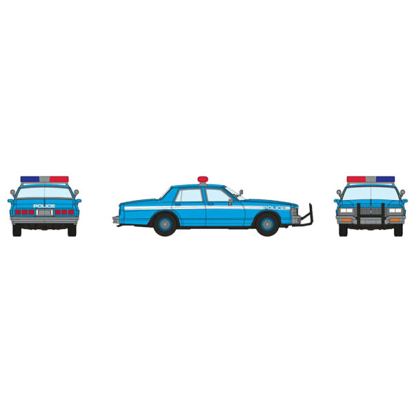 Rapido HO Chevrolet Impala Sedan Police "Blue"